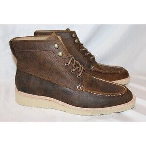 NISOLO MEN'S MATEO SUEDE BOOTS WAXED BROWN SZ 9 $260 NIB